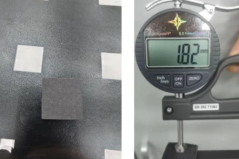CSF20 Carbon Fiber Thermal Pad Compression Recovery Test